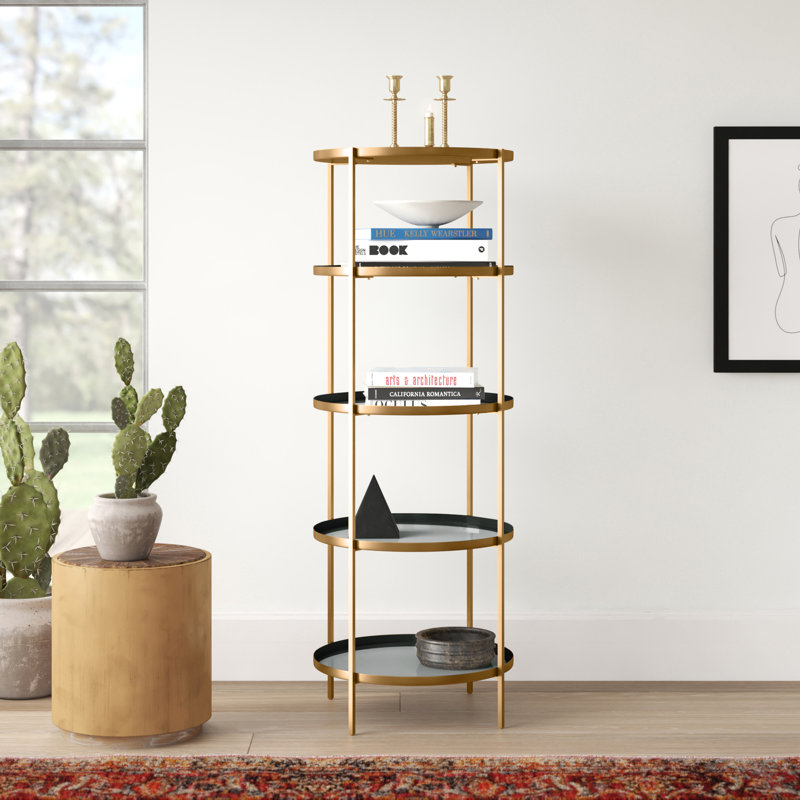 Matson Round 5 Tier Etagere Bookcase & Reviews AllModern
